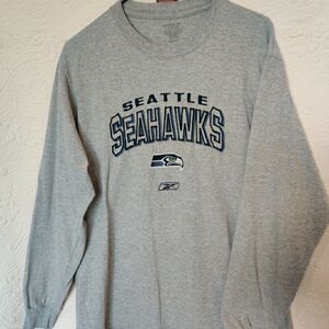 Reebok Seattle Seahawks Shirt M Mens Long Sleeve Embroidered Logo Team